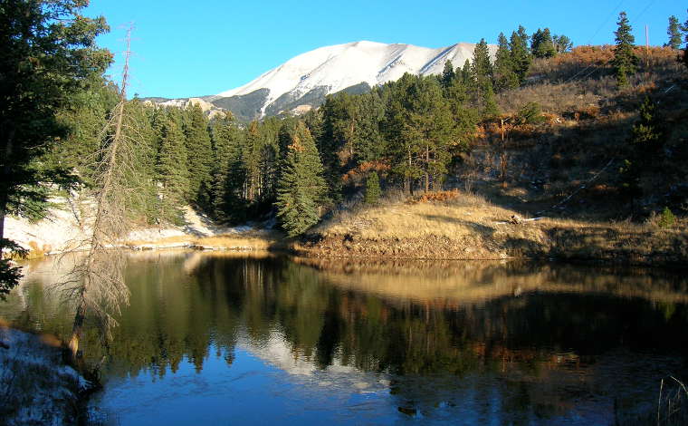 Fall on the West Spanish Peak in Colorado A view of the south side of Colorado's West Spanish Peak in the fall