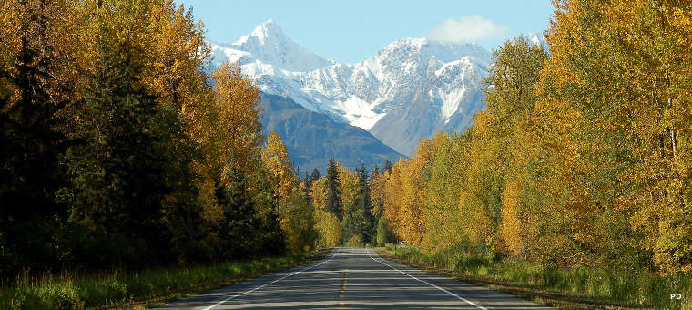 A view at Mile 32 of Haines Highway