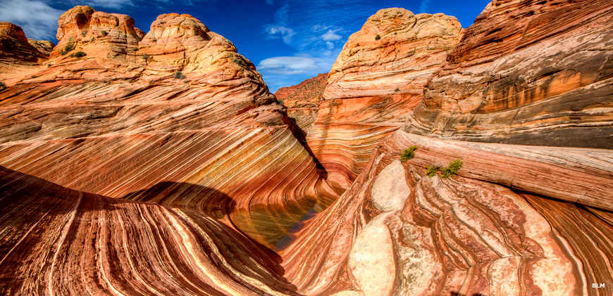 The Wave, a rock formation at North Coyote Buttes
