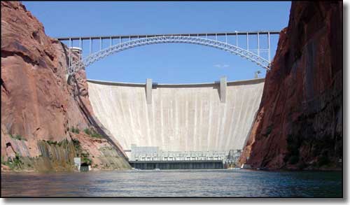 Glen Canyon Dam on the Colorado River