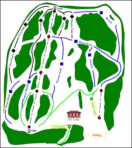 Ski trails map for Elk Ridge Ski Area Elk Ridge Ski Area trails map