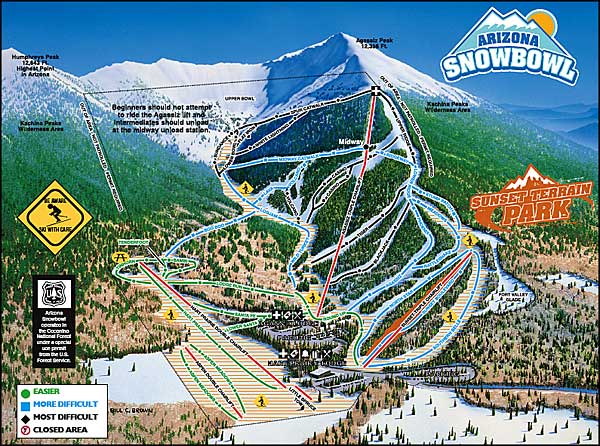 Arizona Snowbowl map