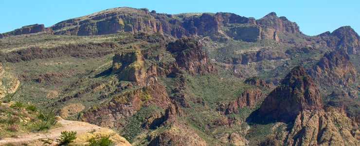 Typical countryside in Four Peaks Wilderness