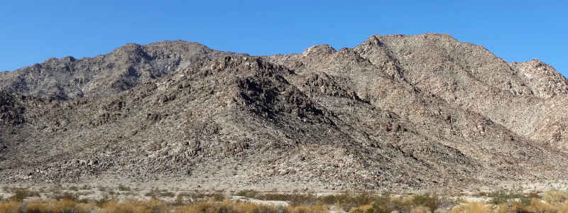Sandy bajadas and sharp mountains in the Dead Mountains Wilderness