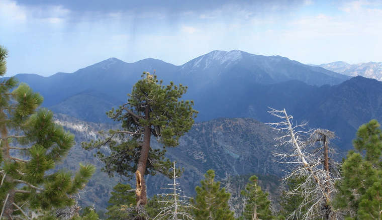 San Gabriel Mountains National Monument: A view of Throop Peak and other peaks Throop Peak