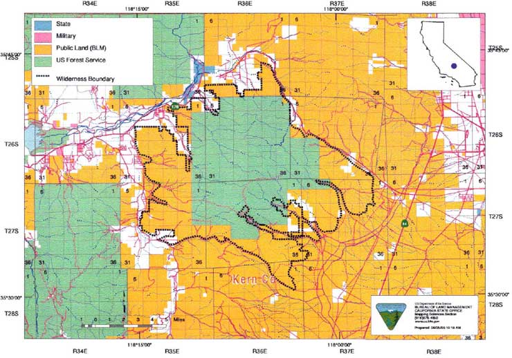 Kiavah Wilderness map