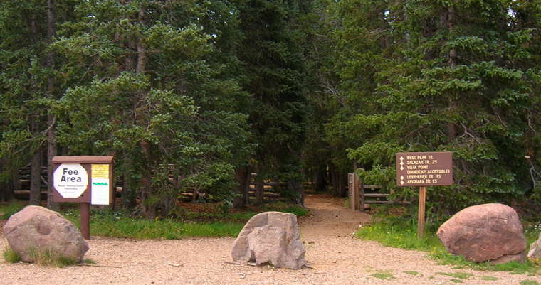 Typical National Forest Trailhead Trailhead in a National Forest