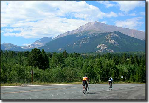 Peak to Peak Scenic Byway: A view of Mount Meeker Mount Meeker from the Peak to Peak Scenic Byway