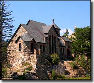 Peak to Peak Scenic Byway: A view of the St. Malo Sanctuary St. Malo Sanctuary along the Peak to Peak Scenic Byway