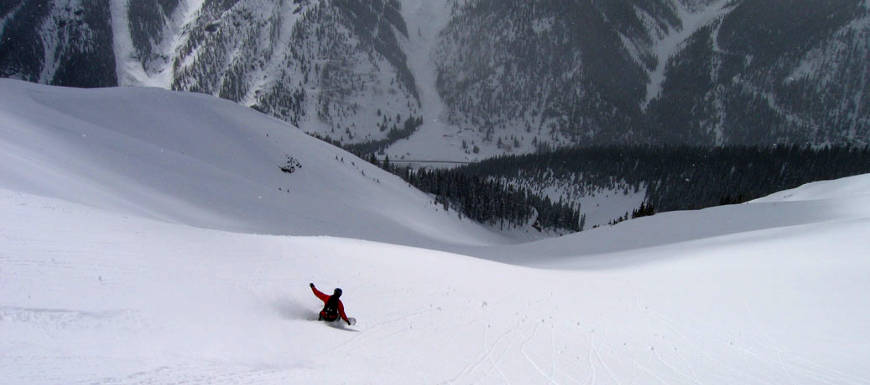 A view at Silverton Mountain Ski Area Silverton Mountain Ski Area
