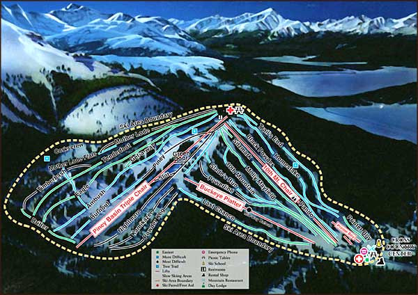 Ski trails map of Ski Cooper Ski Cooper