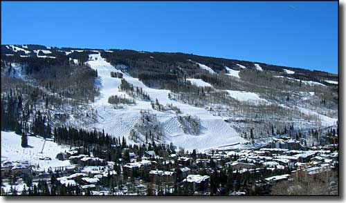 Another view of the lower slopes at Vail Ski Resort Vail Ski Resort