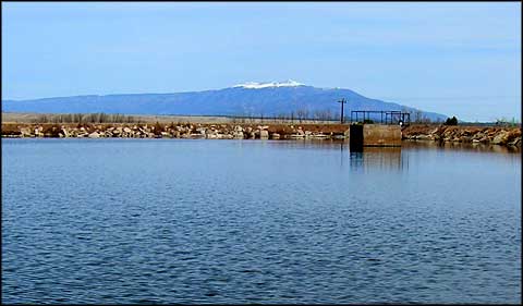 The view northeast at Wahatoya Lakes State Wildlife Area