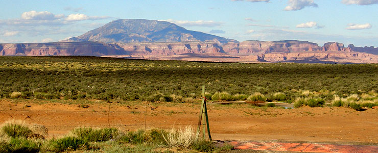 Navajo Mountain, along the Naattsisaan Navajo Mountain Scenic Road in Arizona