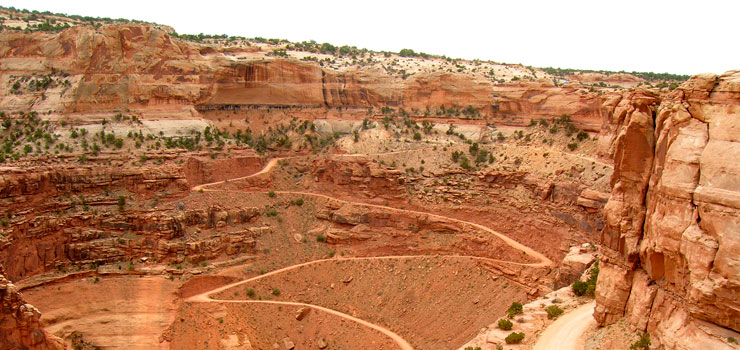 The Shaffer Trail at Canyonlands National Park