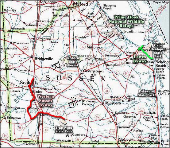 Western Sussex Byway area map
