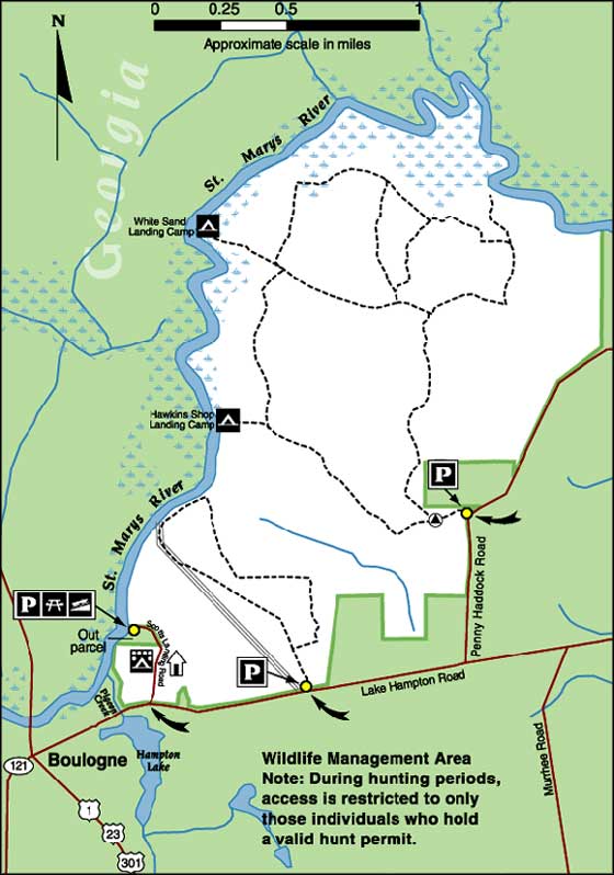 Map of Ralph E. Simmons Memorial State Forest
