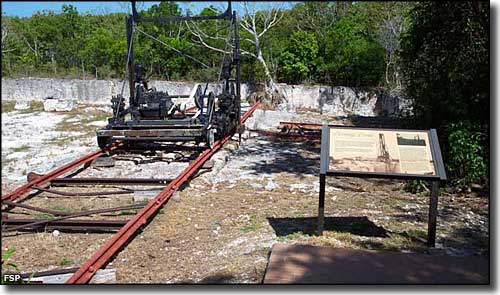 Quarrying machine at Windley Key
