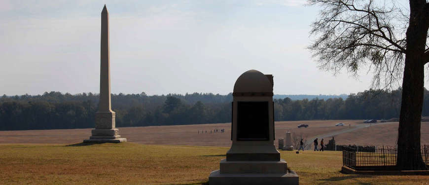 Georgia National Park Service Sites: A view of monuments at Andersonville National Historic Site Monuments at Andersonville National Historic Site