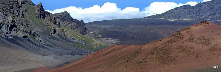 In the upper reaches of Haleakala National Park