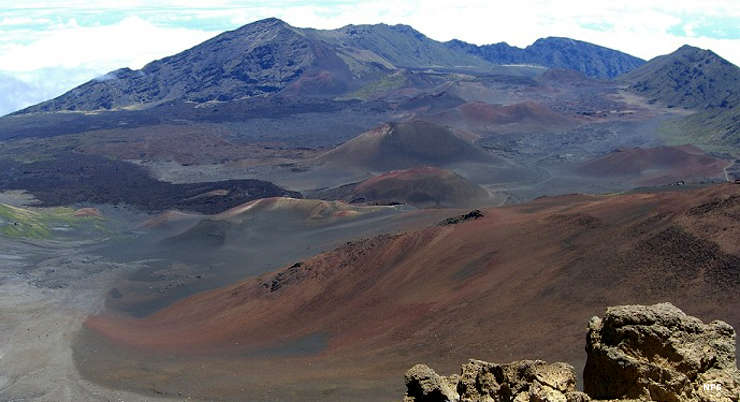 Haleakala National Park: A view in the crater area In the crater area at Haleakala National Park