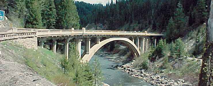 Rainbow Bridge on the Payette River Scenic Byway