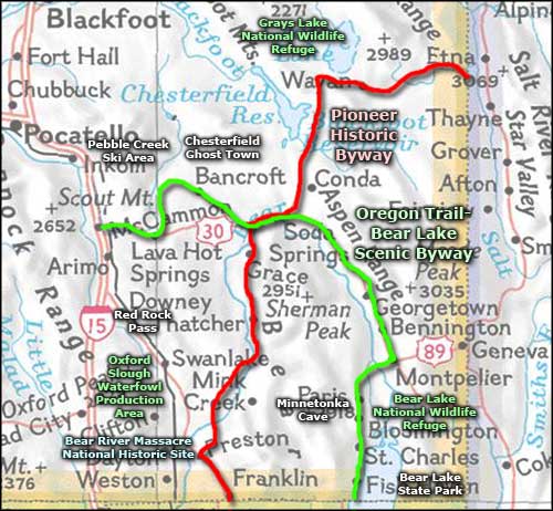 Bear Lake area map
