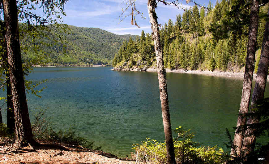 Sullivan Lake, near the North Pend Oreille Scenic Byway