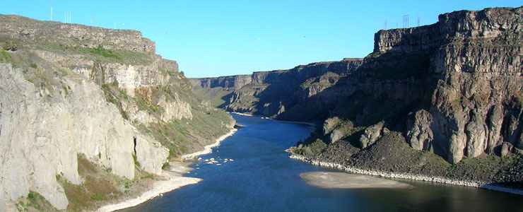 The Snake River Canyon from Thousand Springs State Park
