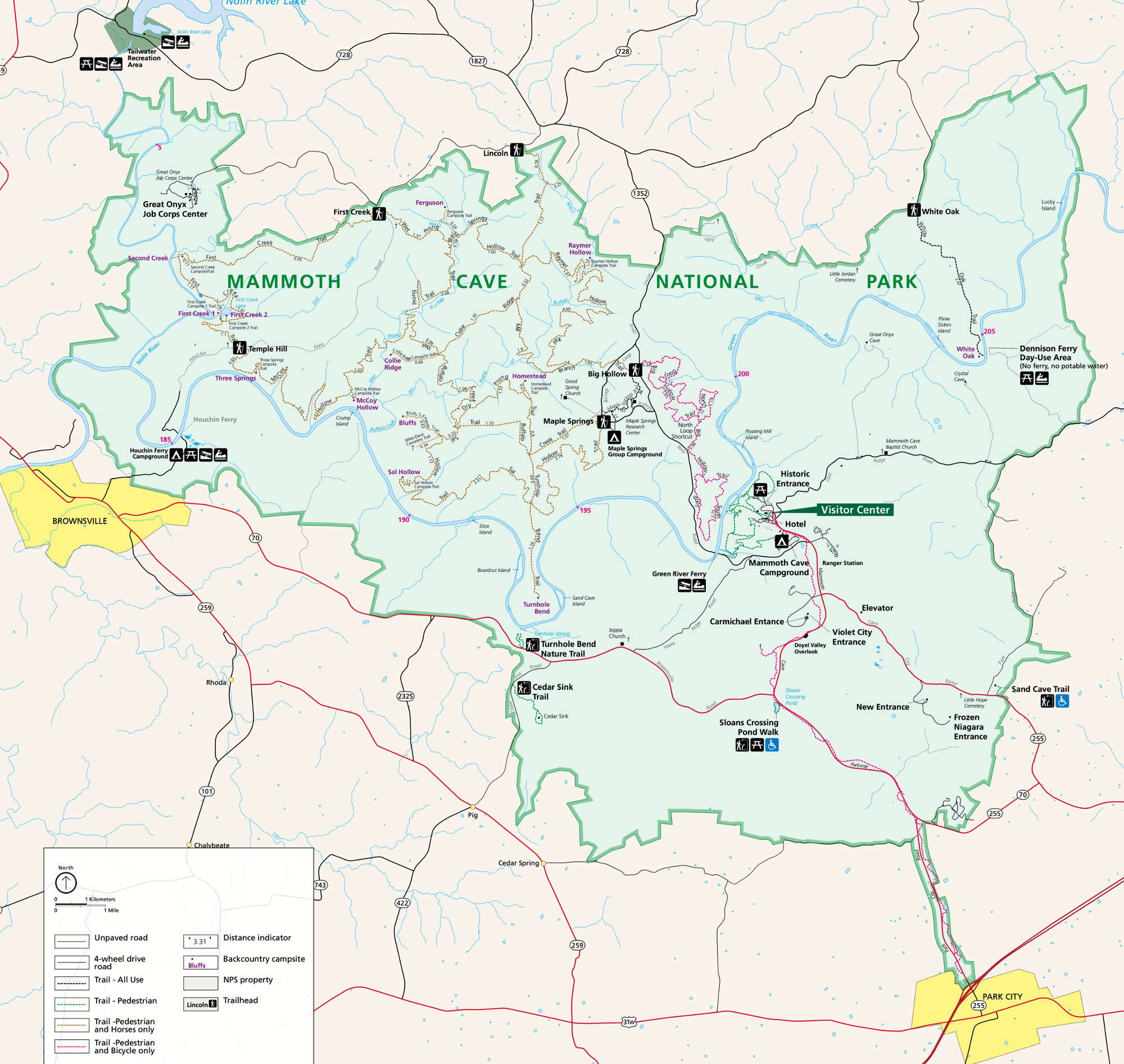 Mammoth Cave National Park National Park Service Sites