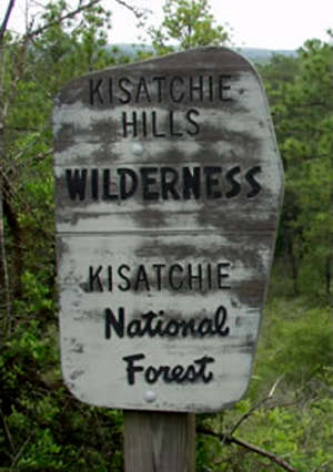 Kisatchie Hills Wilderness sign