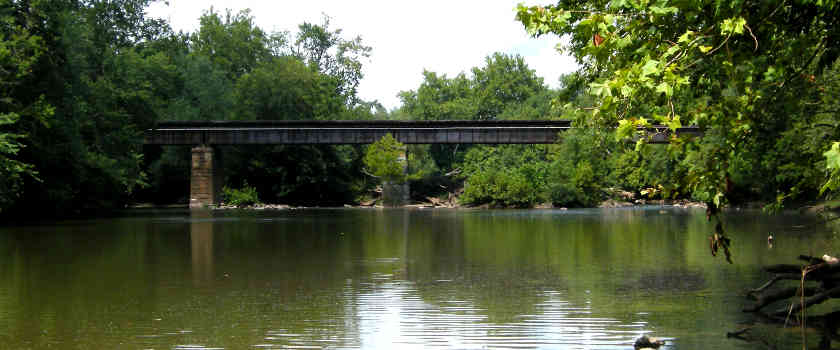 Railroad bridge over the Monocacy river near Monocacy National Battlefield