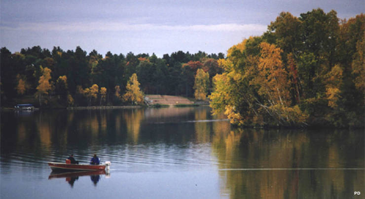 Fishermen on Rush Lake