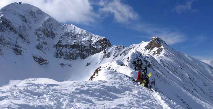 Moonlight Basin at Big Sky Resort: The top of Headwaters The top of Headwaters at Moonlight Basin