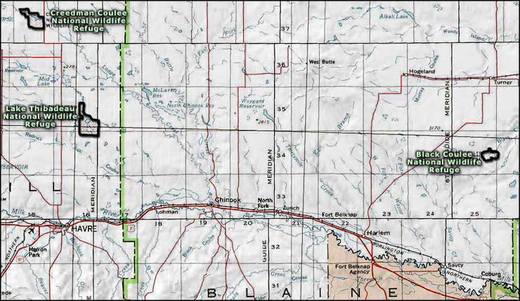 Havre area National Wildlife Refuges