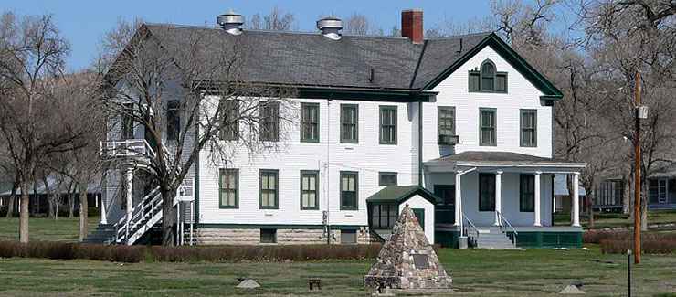 The headquarters building at Fort Robinson State Park