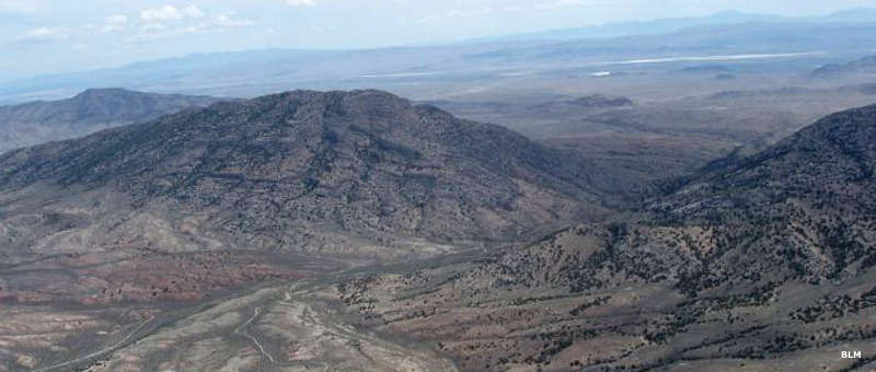An aerial view of Government Peak Wilderness
