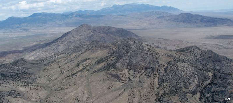 Looking down on Government Peak Wilderness