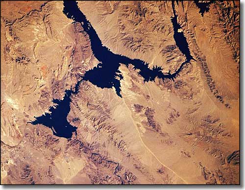 Lake Mead from space