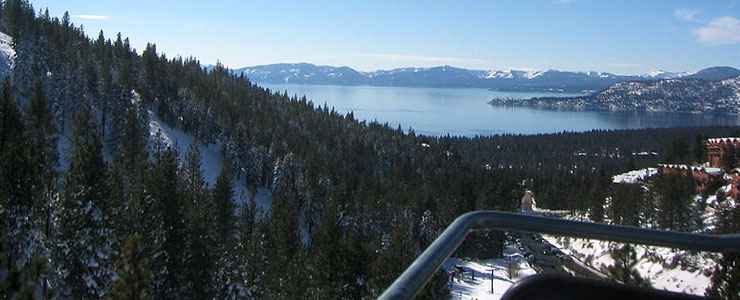 Diamond Peak Ski Resort: A view from the Lakeview Lift The view from the Lakeview Lift at Diamond Peak Ski Resort