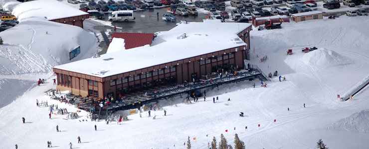 A view of the main lodge at Mt. Rose Ski Tahoe The Main Lodge at Mt. Rose