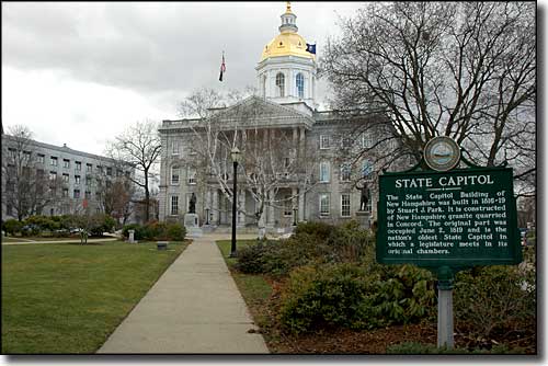 A view of the New Hampshire State Capitol New Hampshire State Capitol