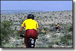 A view along the La Cueva Non-Motorized Trail System