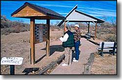 The Socorro Nature Area information kiosk A view of the information kiosk at the Socorro Nature Area
