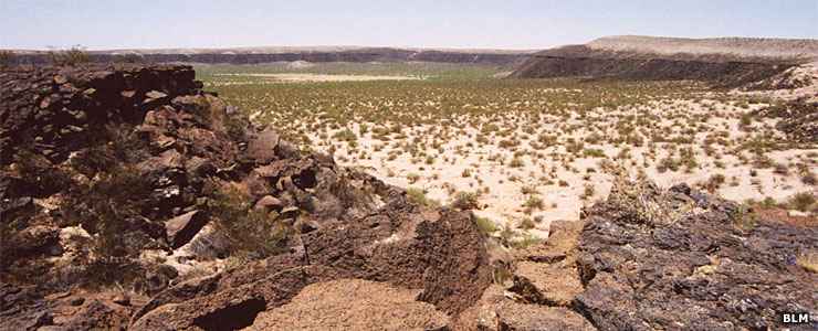 A view of the Kilbourne Hole Volcanic Crater Kilbourne Hole Volcanic Crater