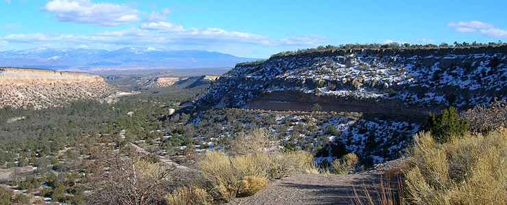 A view of the canyon below Los Alamos
