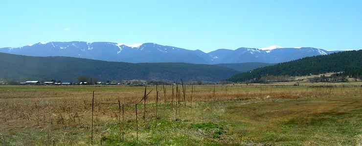 Looking west to the Sangre de Cristo Mountains from Mora