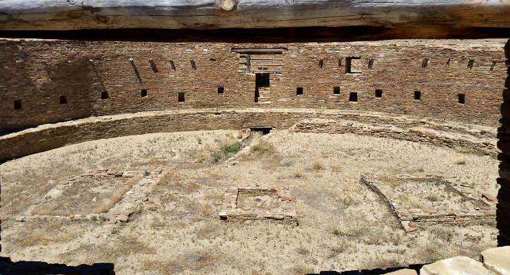 Chaco Culture National Historical Park: A view of the Grand Kiva at Casa Rinconada The Grand Kiva at Casa Rinconada, Chaco Culture National Historical Park