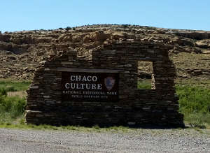 Chaco Culture National Historical Park: Entering the park At the park entrance