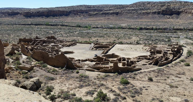Chaco Culture National Historical Park: A view of Pueblo Bonito Pueblo Bonito at Chaco Culture National Historic Park